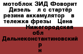 мотоблок ЗИД-Фоворит Дизель-6 л.с стартёр-резина-аккамулятор 12в. тележка-фрезы › Цена ­ 45 000 - Нижегородская обл., Дальнеконстантиновский р-н, Татарское с. Сад и огород » Другое   